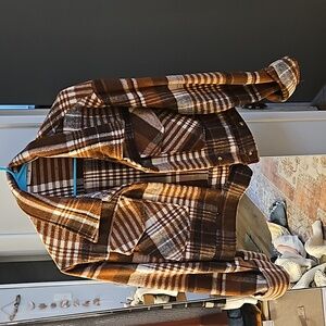 Cropped Impressions Plaid Jacket